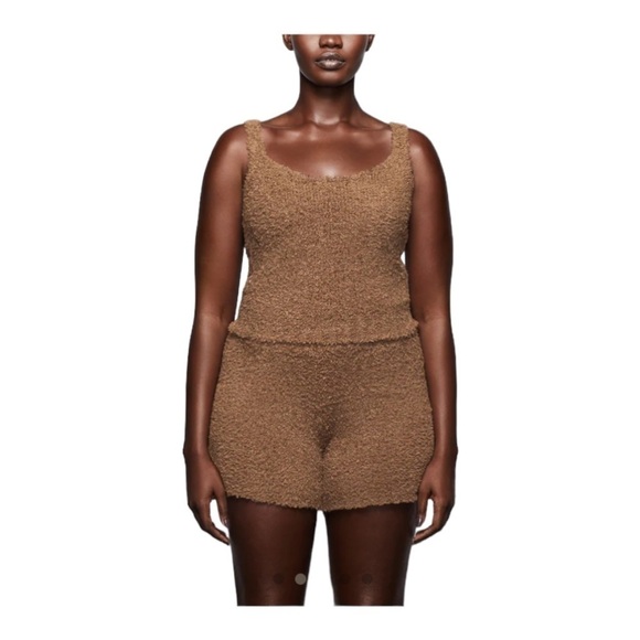 SKIMS Tops - SKIMS Cozy Knit Tank in Camel
